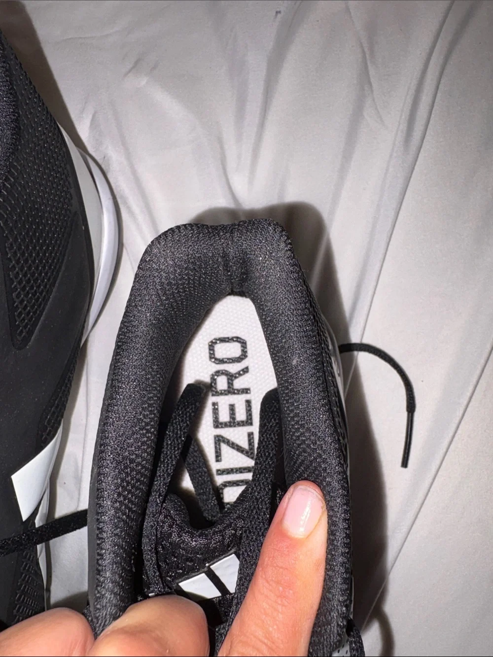 adidas Black Men's Athletic Shoes with White Stripes